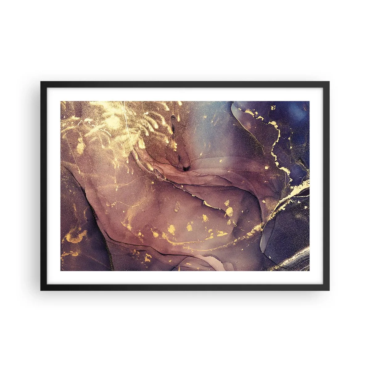 Plakat i sort ramme - Materie og ånd - 70x50 cm
