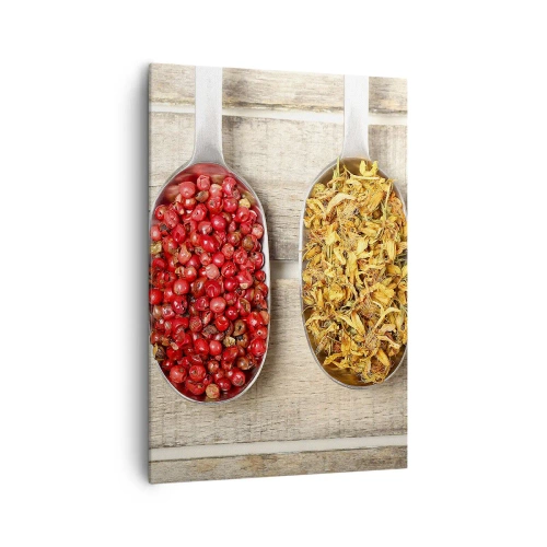 Lærredstryk - Billede på lærred - Magi i køkkenet - 70x100 cm