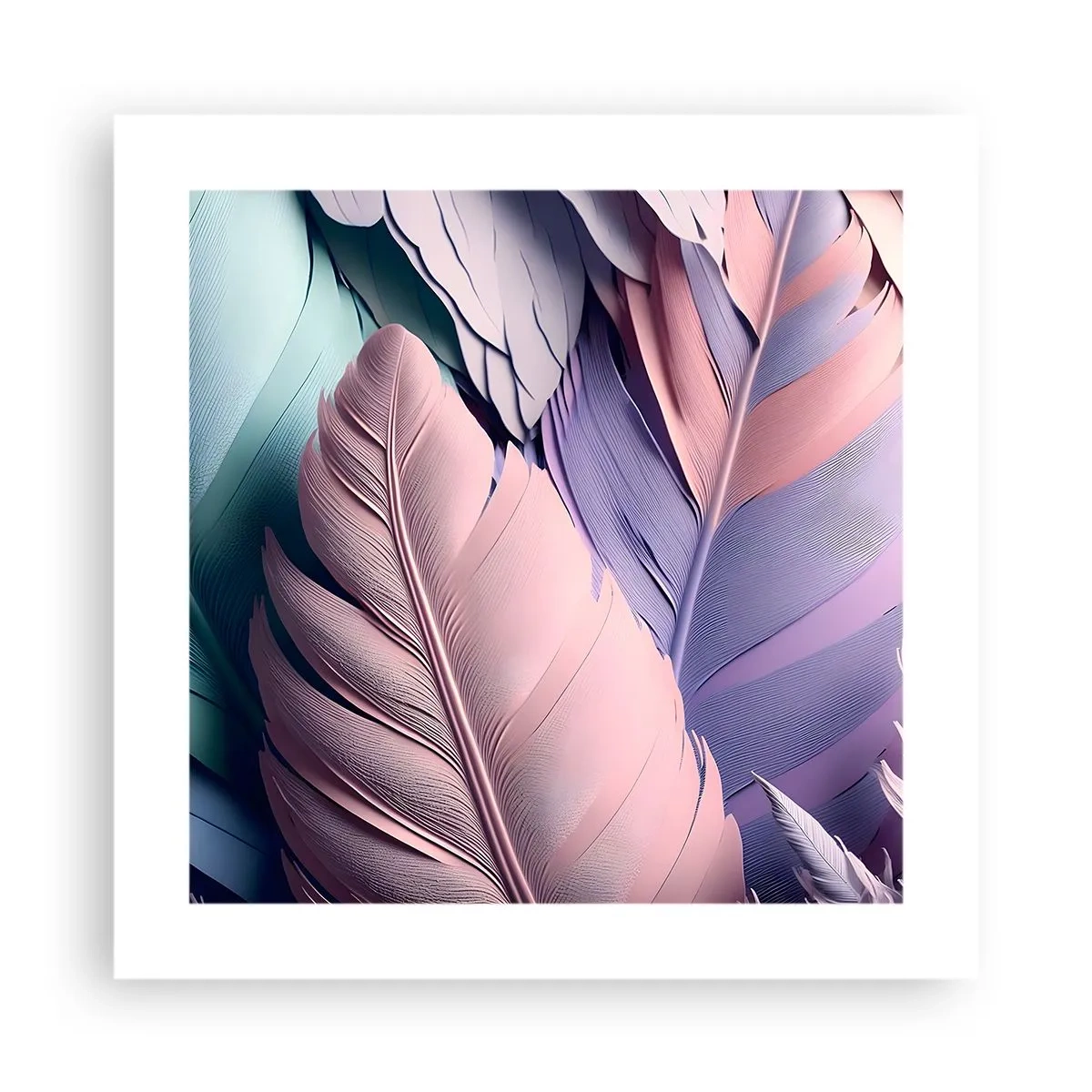 Plakat - Chik fugl - 40x40 cm