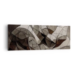 Lærredstryk - Billede på lærred - Cirkulation af jordens farver - 140x50 cm