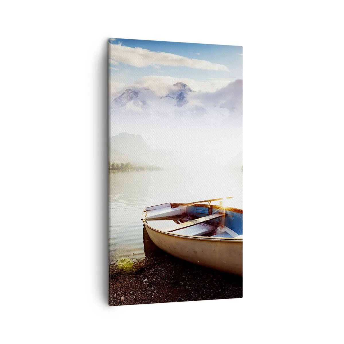 Lærredstryk - Billede på lærred - Over store og klare vande - 45x80 cm