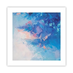 Plakat - Vinter abstraktion - 40x40 cm