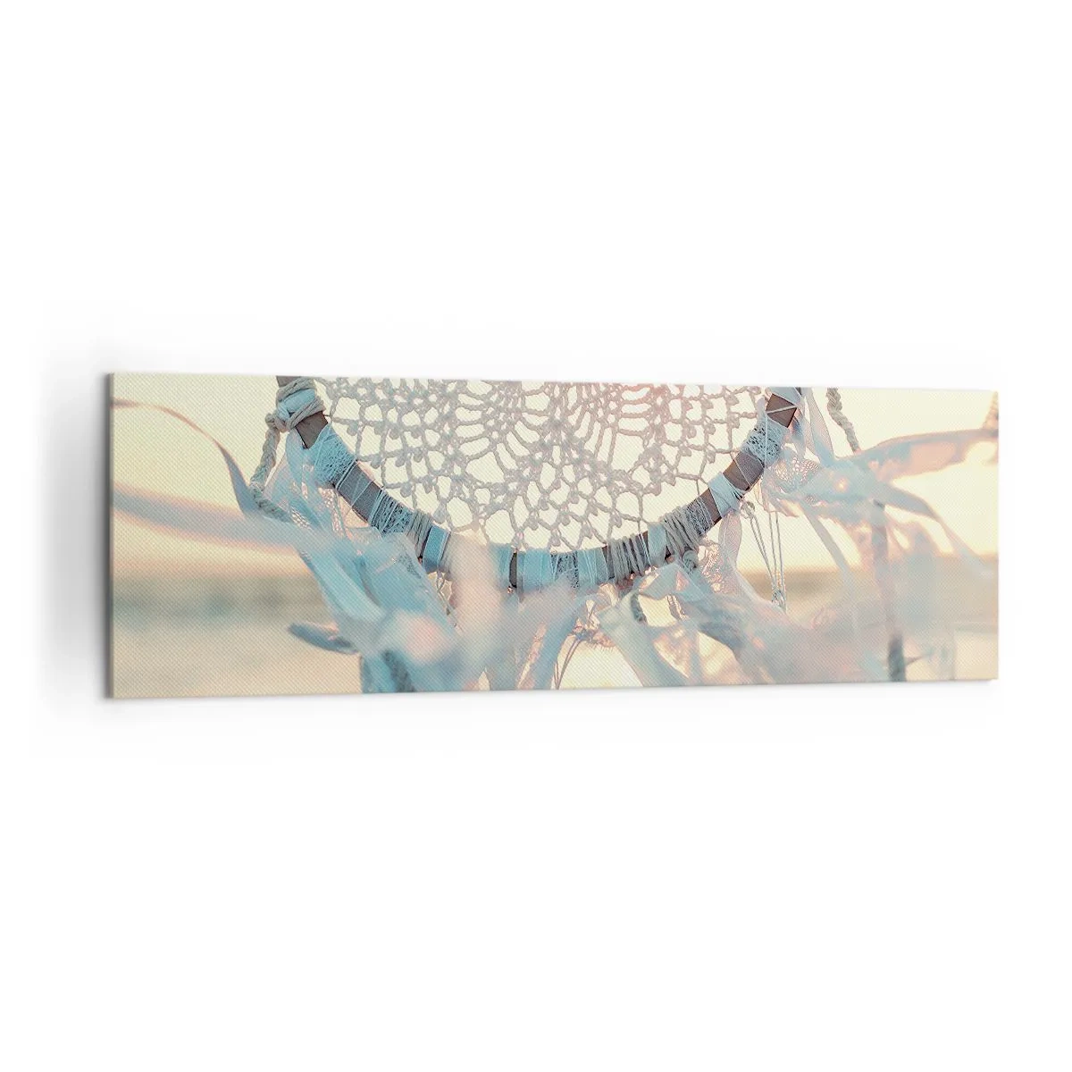 Lærredstryk - Billede på lærred - Totem med blonder - 160x50 cm