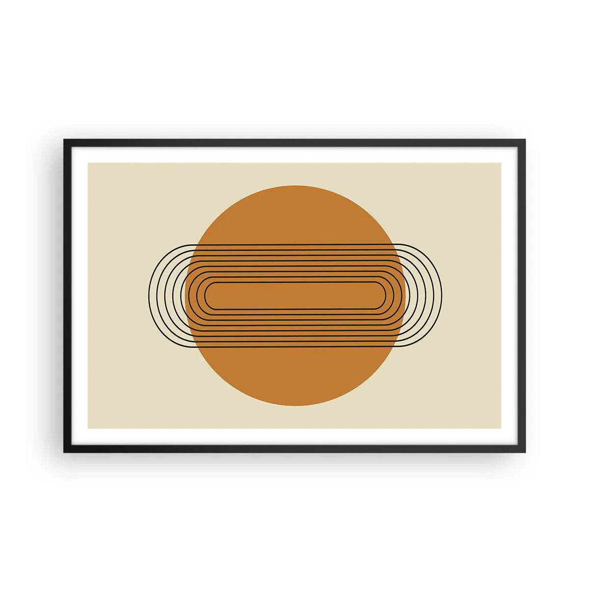 Plakat i sort ramme - Den perfekte plan - 91x61 cm