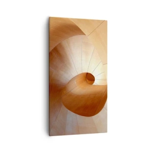 Lærredstryk - Billede på lærred - Arkitektonisk serpentin - 55x100 cm