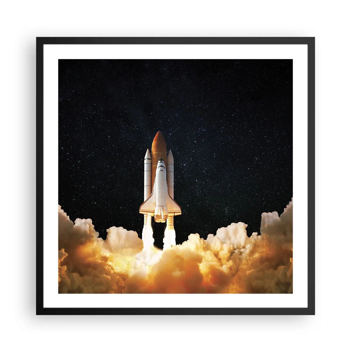 Plakat i sort ramme - Ad astra! - 60x60 cm