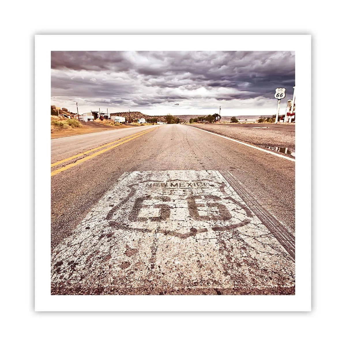Plakat - Mother Road - amerikansk legende - 60x60 cm