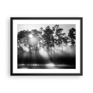 Plakat i sort ramme - Ustoppelig sol - 50x40 cm