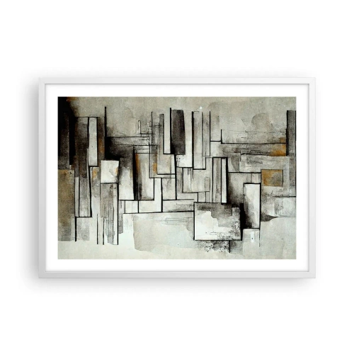 Plakat i hvid ramme - Enkelthedens kraft - 70x50 cm