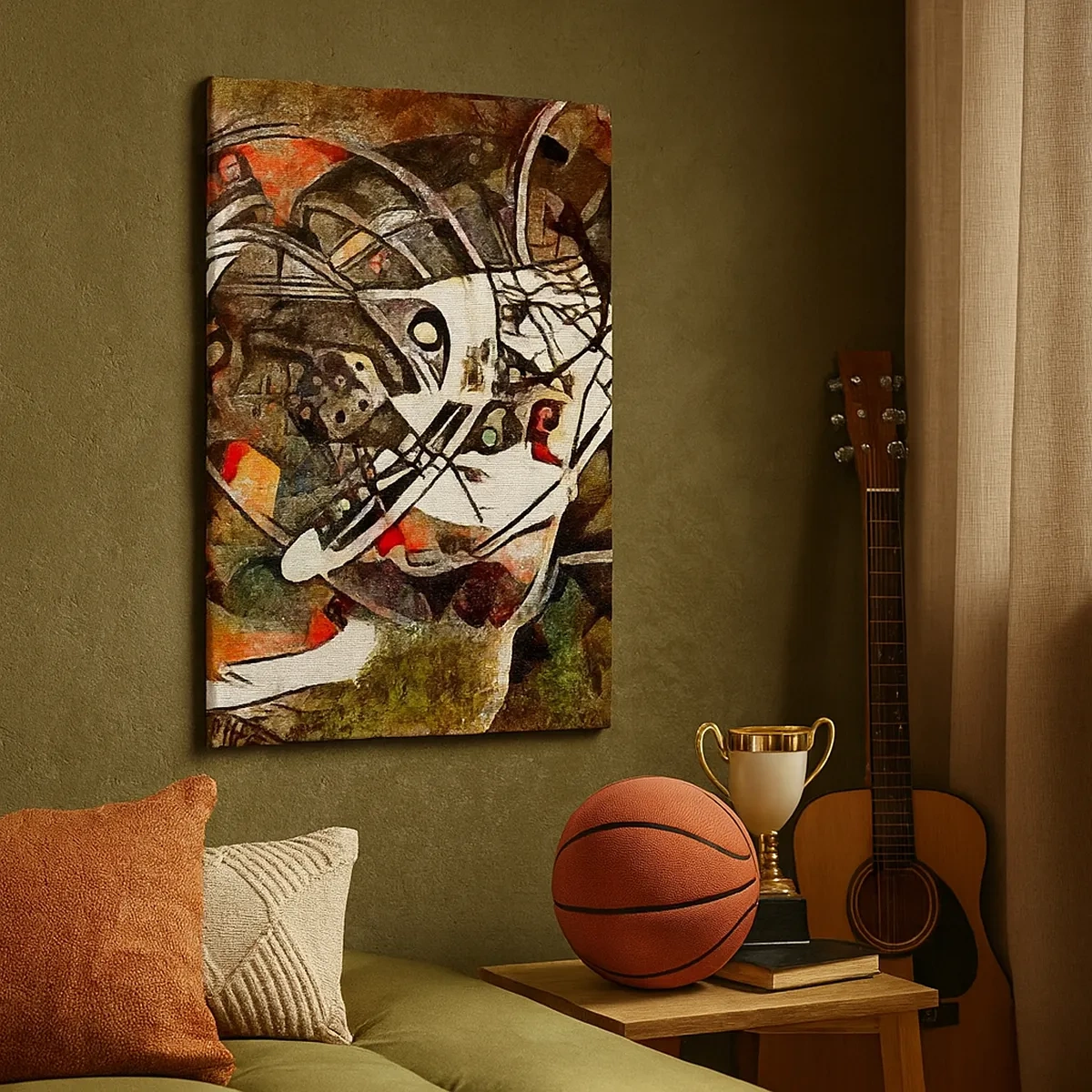 Lærredstryk - Billede på lærred - Kan du høre bevægelse? - 50x70 cm