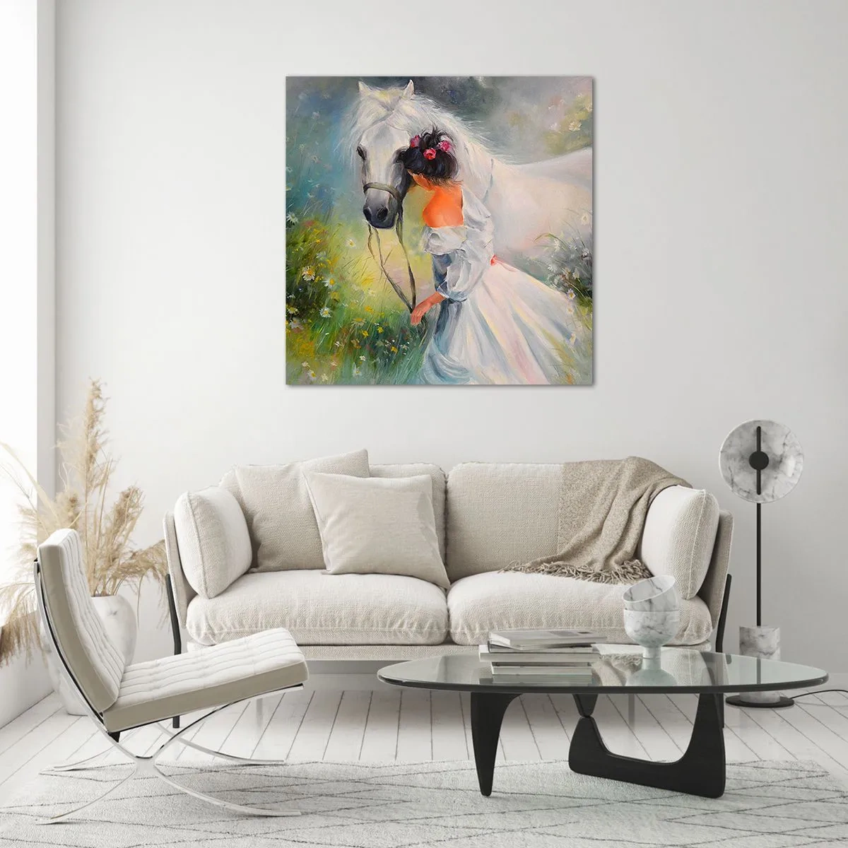 Billede på glas - Som fra en smuk drøm - 30x30 cm