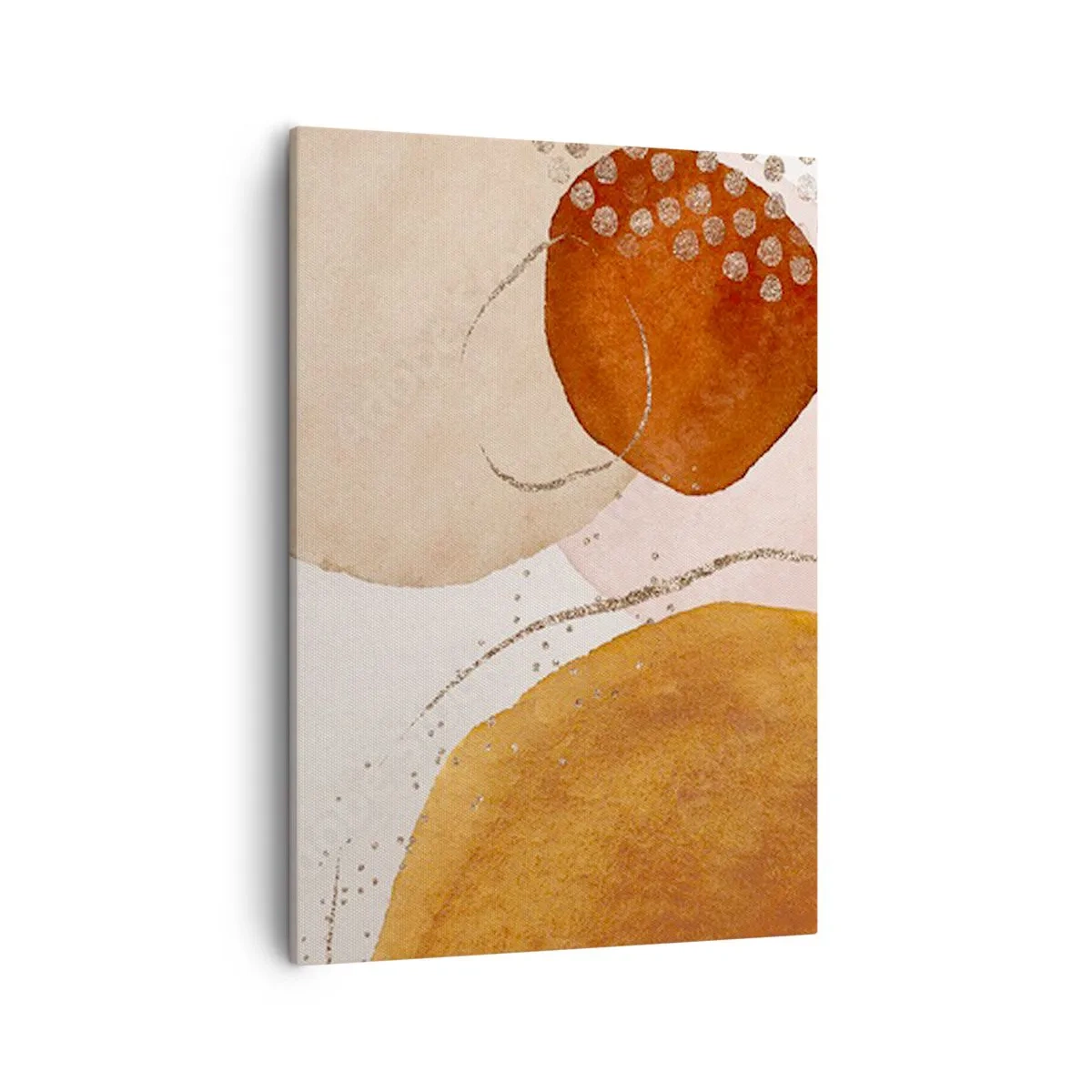 Lærredstryk - Billede på lærred - Rundhed og bevægelse - 50x70 cm