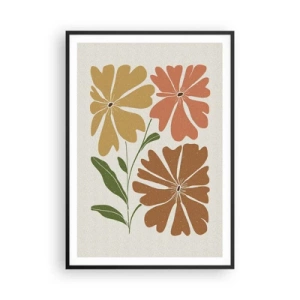 Plakat i sort ramme - Natur og geometri - 70x100 cm