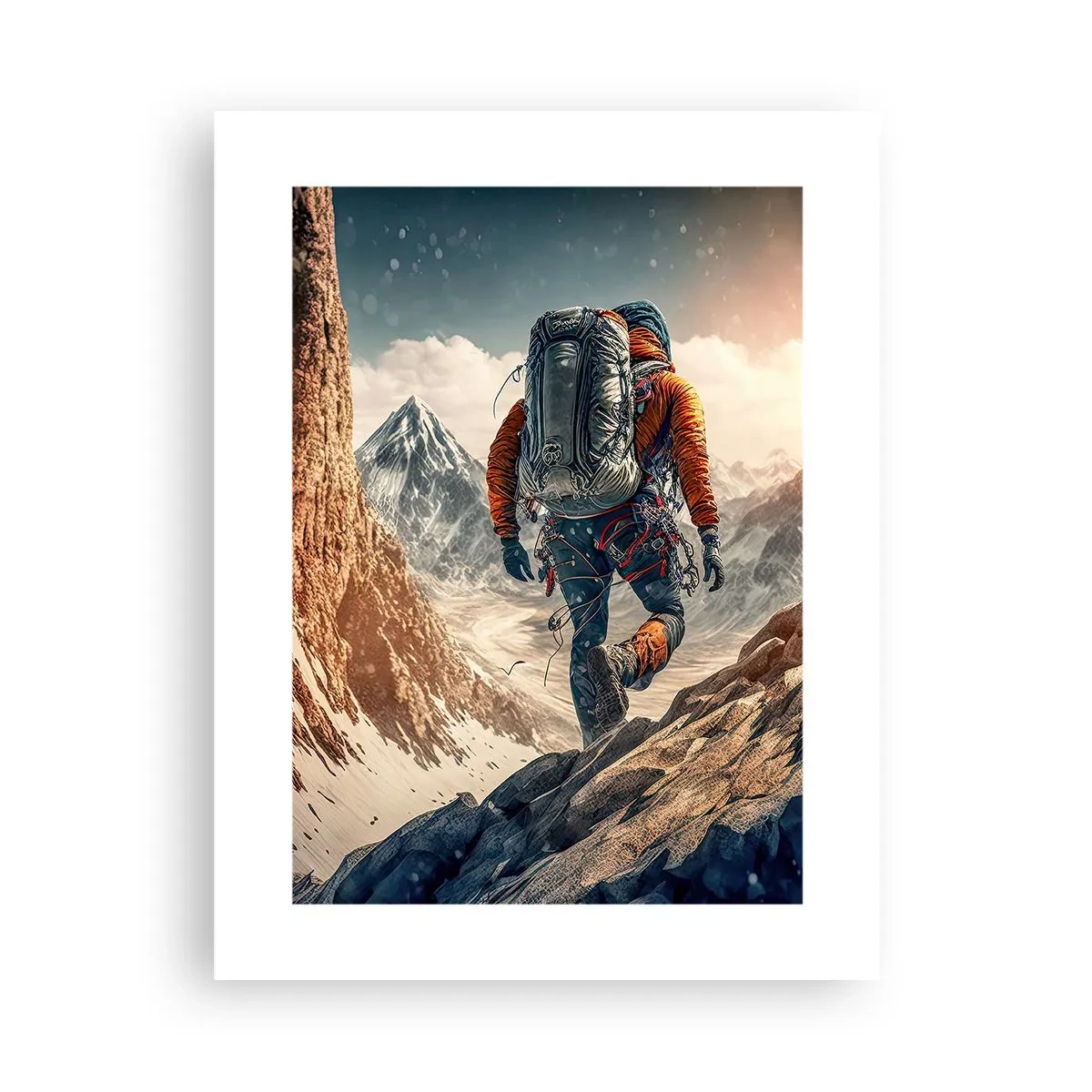 Plakat - Ensom kriger - 30x40 cm