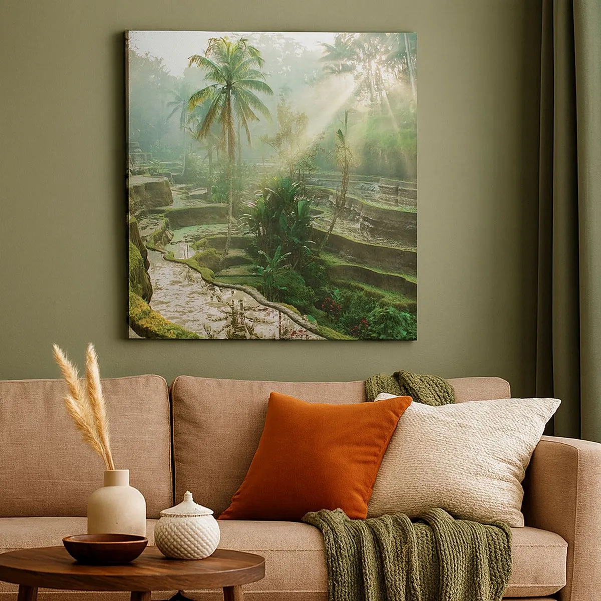 Lærredstryk - Billede på lærred - Voksende op i solen - 30x30 cm