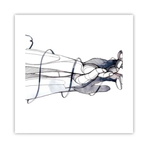 Plakat - En undersøgelse af berøring - 40x40 cm