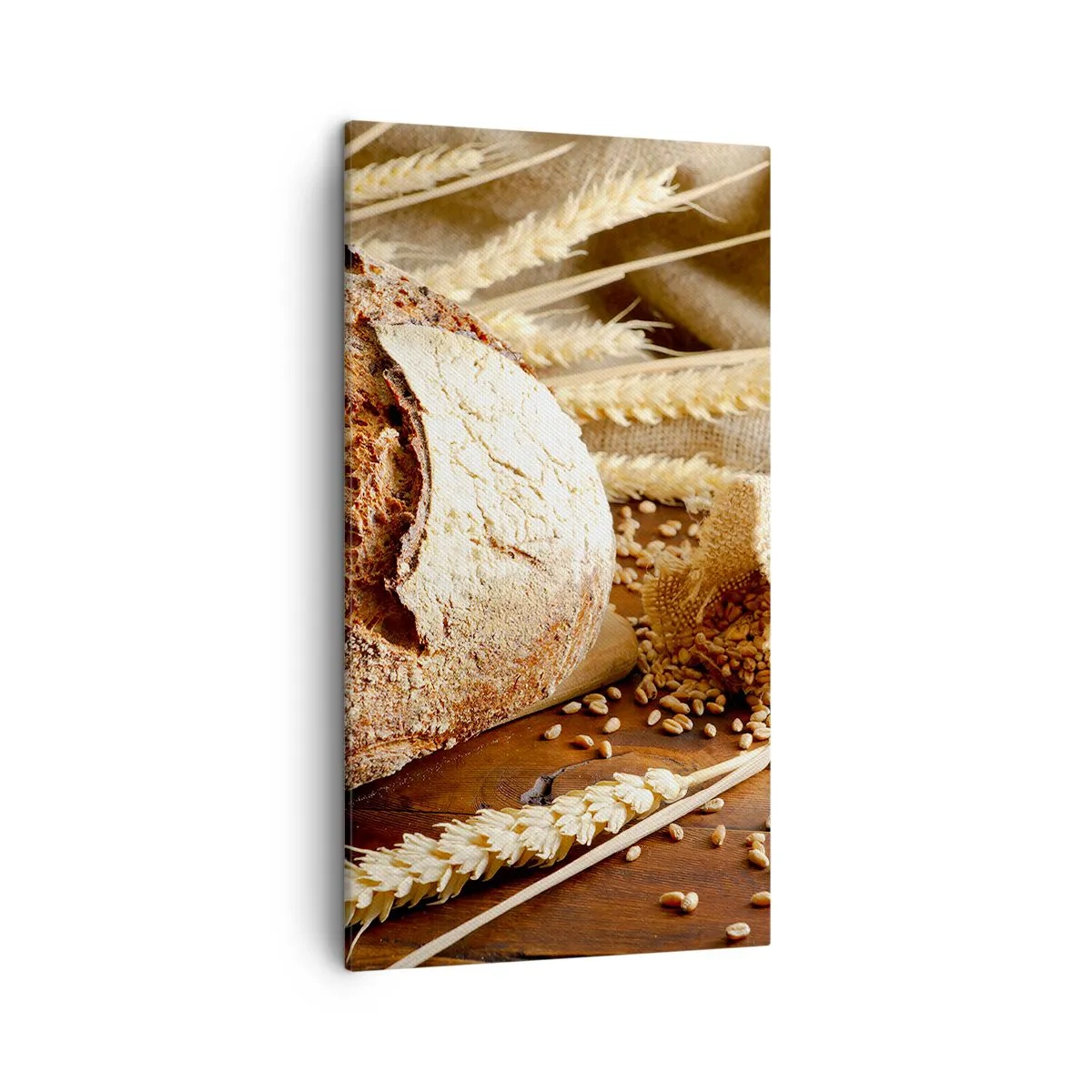 Lærredstryk - Billede på lærred - Appetitlig, velduftende, sprød - 45x80 cm
