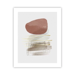 Plakat - Abstrakt kolonnade - 40x50 cm