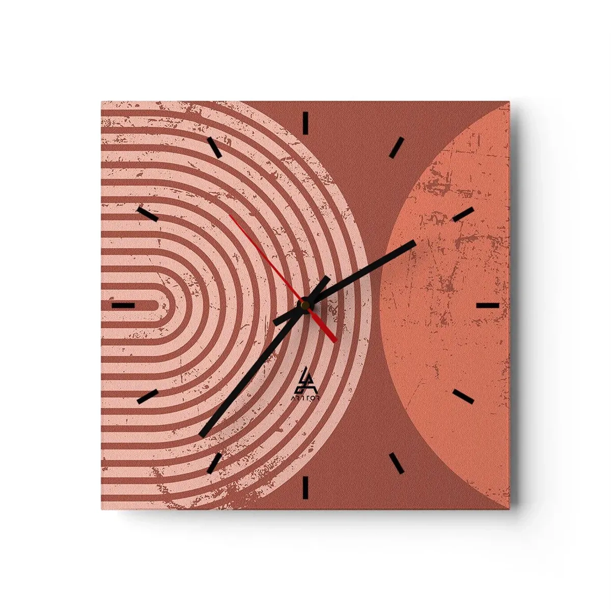 Vægur, Uret - Tæt forhold - 40x40 cm
