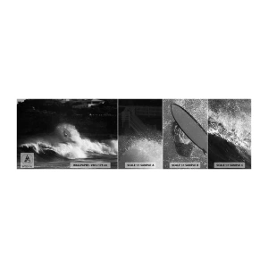 Fototapet Prøve Standard Eco - Udfordring accepteret! - Surfing, Bølge, Vandsport - 100x30 cm