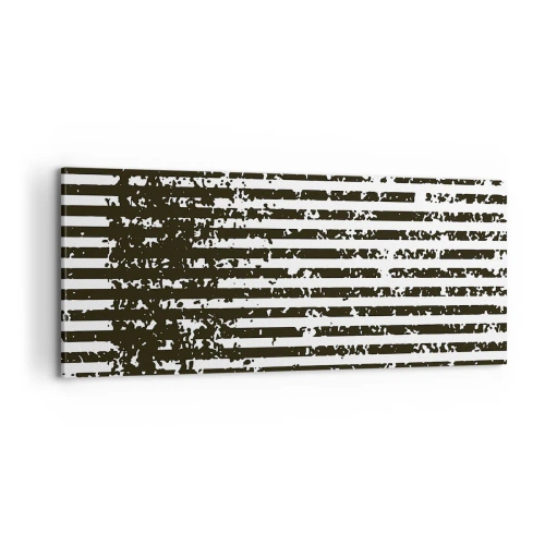 Lærredstryk - Billede på lærred - Rytme og støj - 100x40 cm