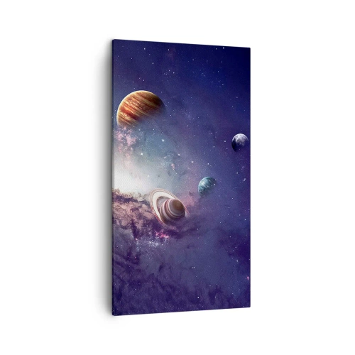 Lærredstryk - Billede på lærred - Systemet med soldans - 45x80 cm