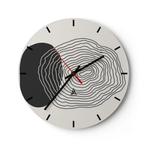Vægur, Uret - Varighed og vibration - 40x40 cm