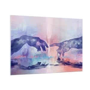 Billede på glas - Den guddommelige gnist af liv - 100x70 cm