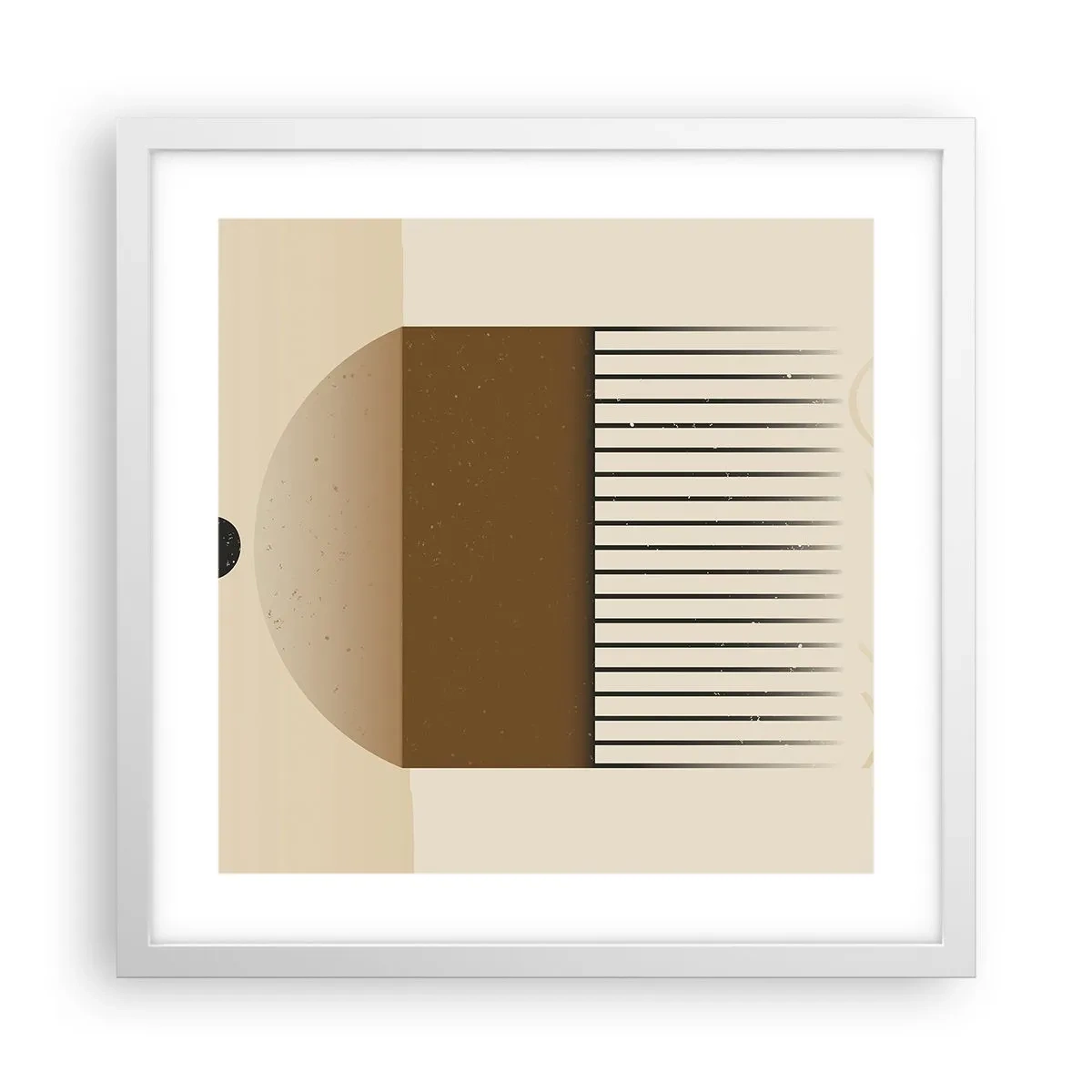 Plakat i hvid ramme - Forskellige stater - 40x40 cm