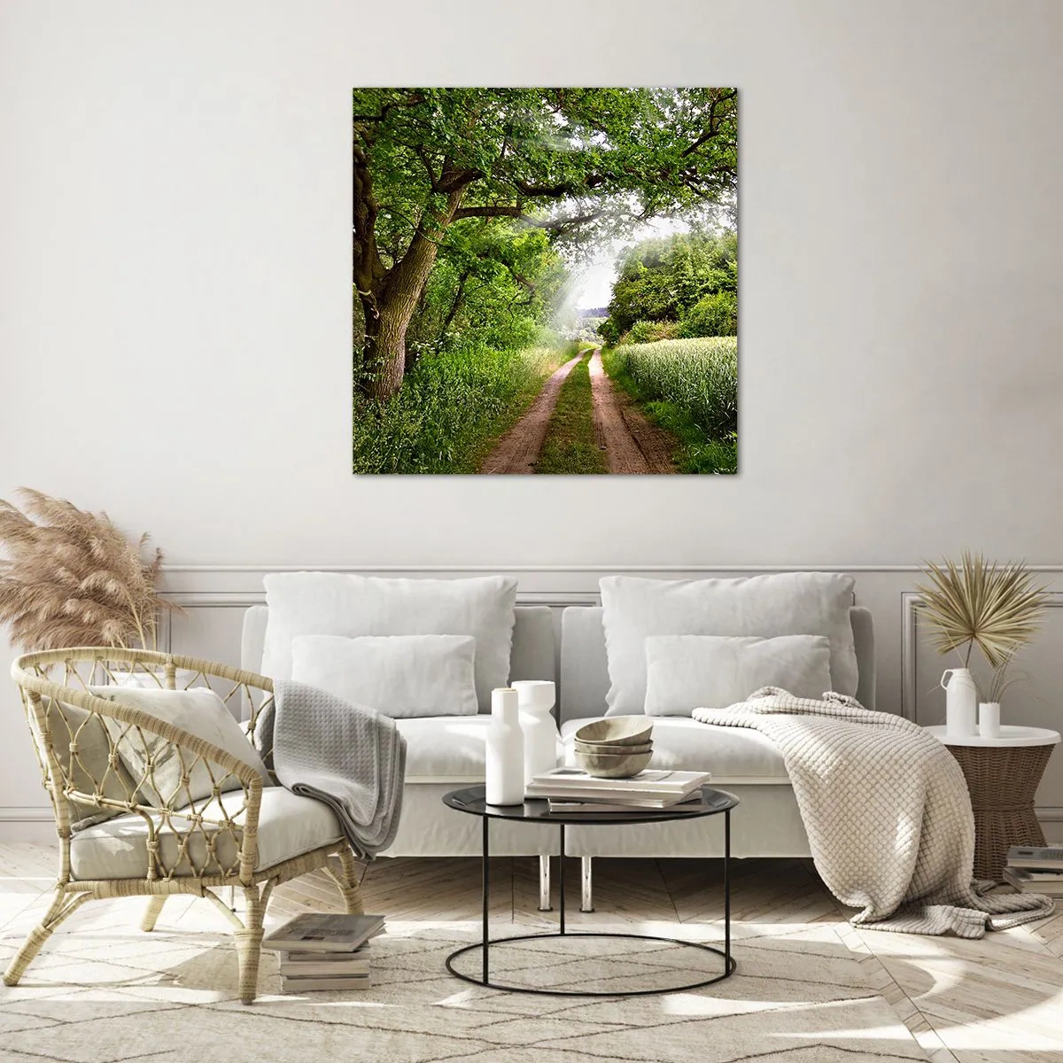 Billede på glas - Et in Arcadia ego - 70x70 cm