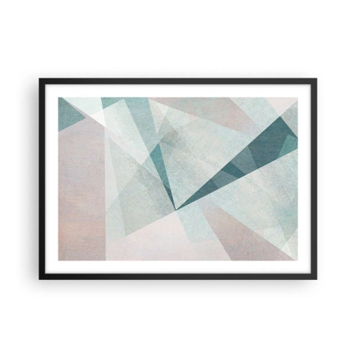 Plakat i sort ramme - Rolig og alligevel dynamisk - 70x50 cm