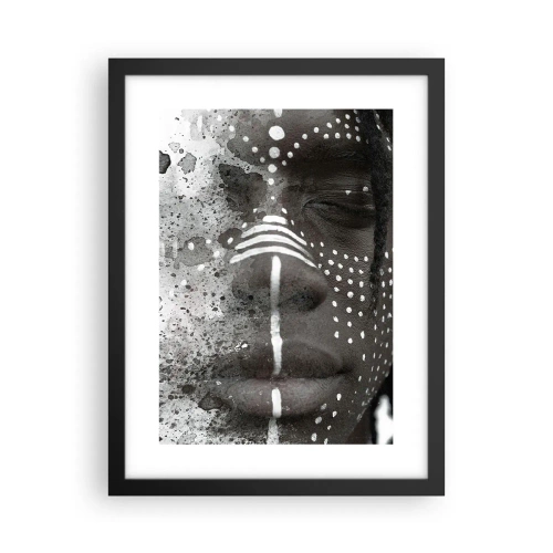 Plakat i sort ramme - Opdag den oprindelige ånd - 30x40 cm