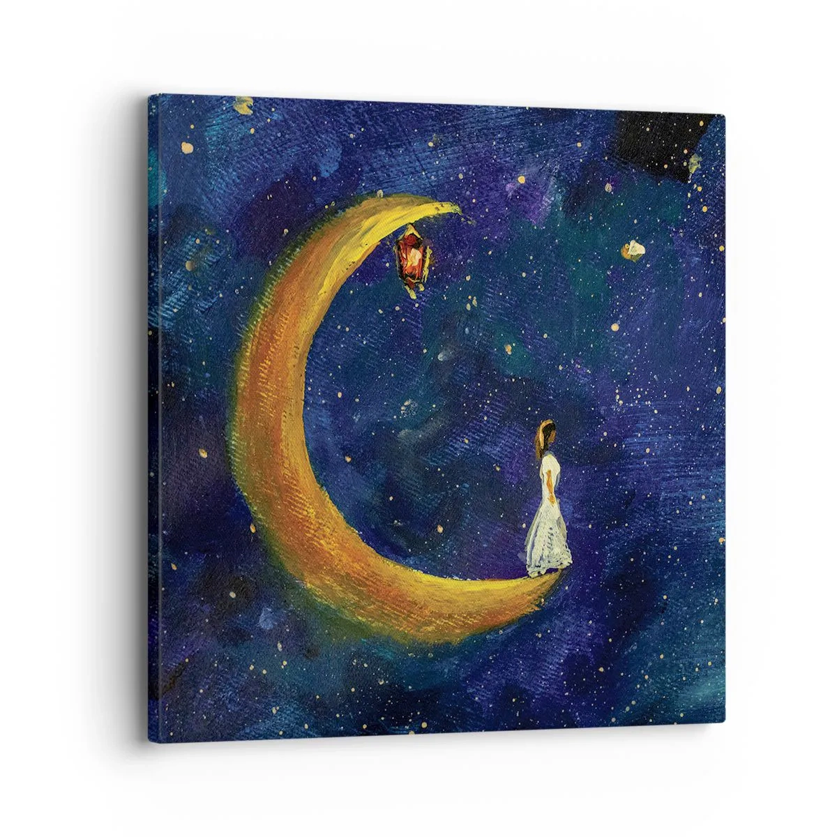 Lærredstryk - Billede på lærred - Kald på verden - 30x30 cm