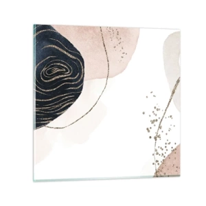 Billede på glas - Alt flyder - 40x40 cm