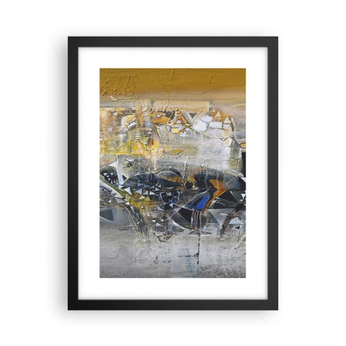 Plakat i sort ramme - Alt vil falde på plads - 30x40 cm