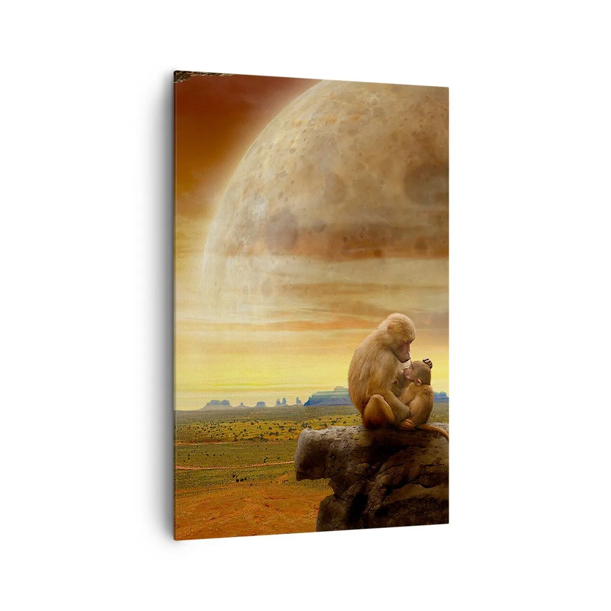 Lærredstryk - Billede på lærred - Kærlighed overalt den samme - 80x120 cm