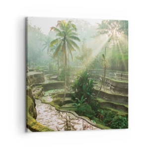 Lærredstryk - Billede på lærred - Voksende op i solen - 60x60 cm