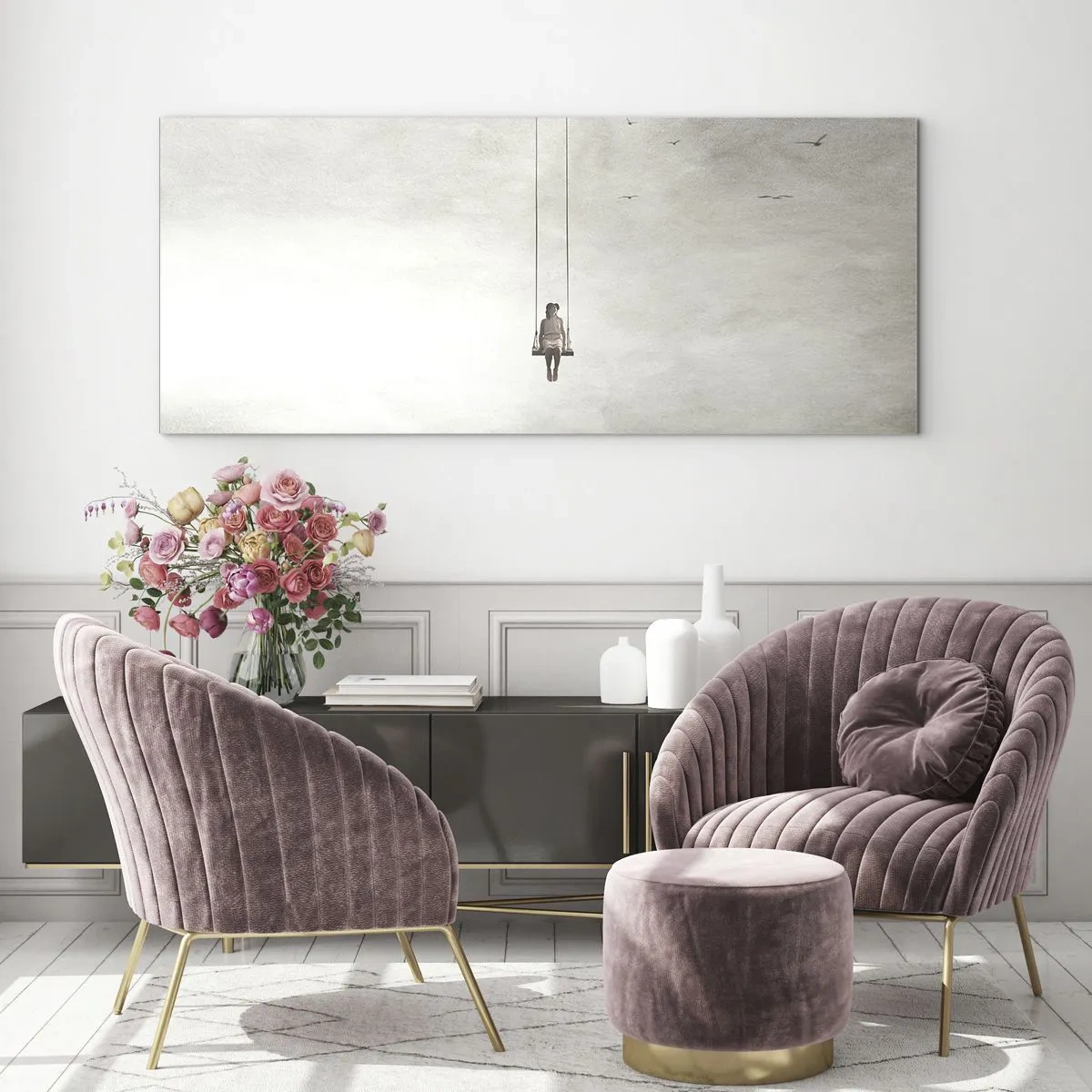 Billede på glas - Barnet i os selv - 160x50 cm