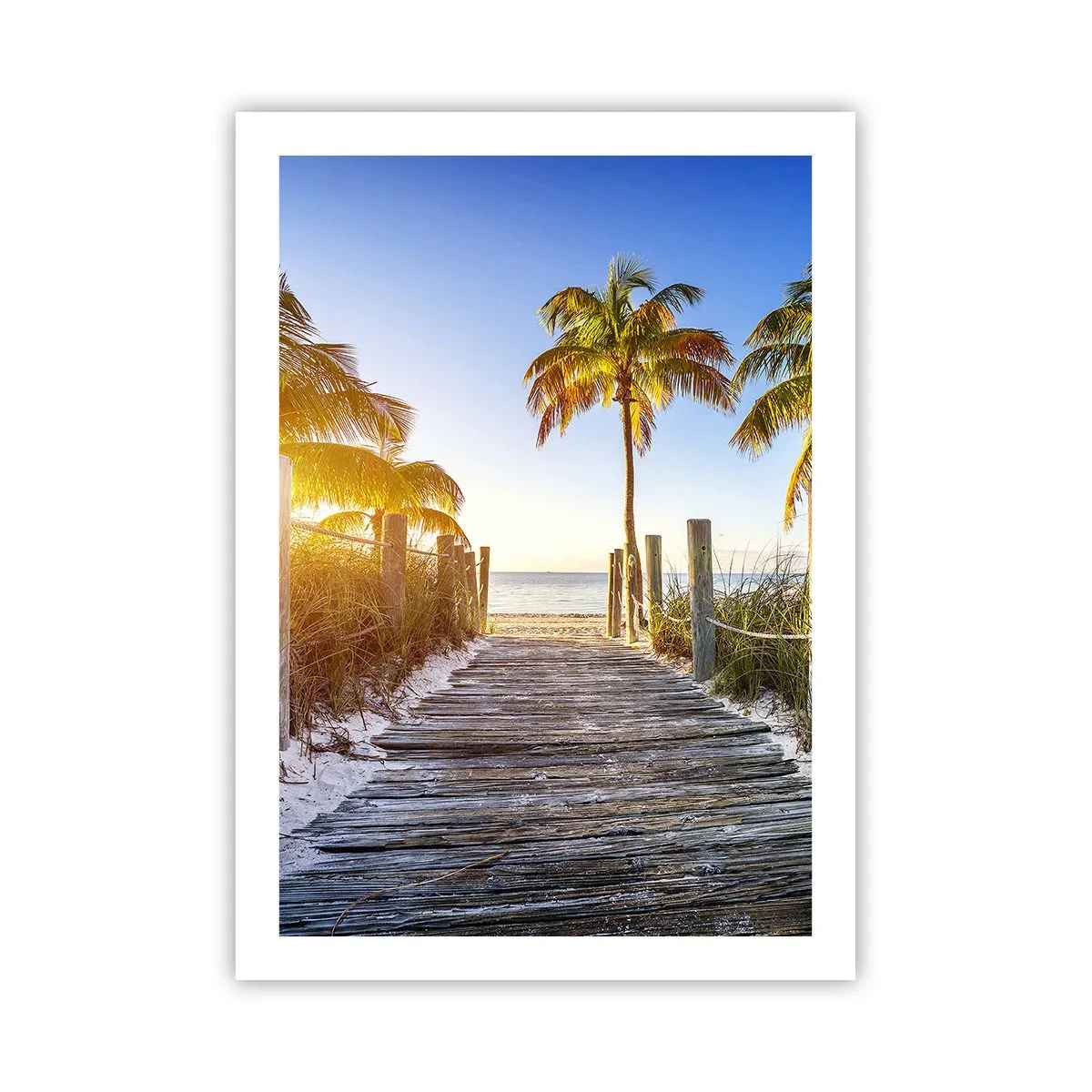 Plakat - Direkte til paradis - 50x70 cm