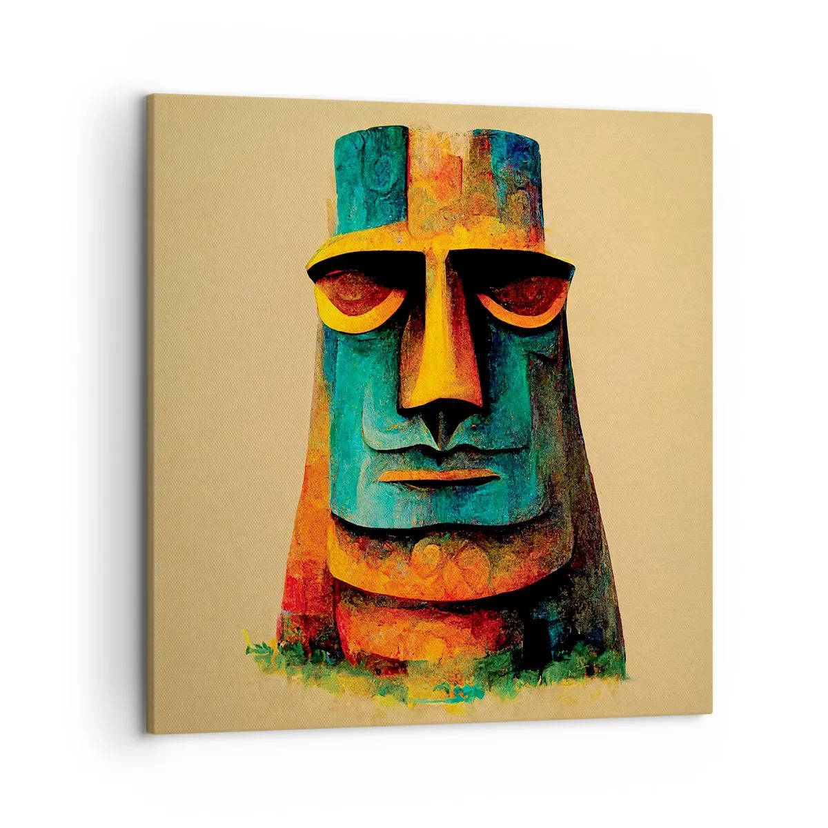 Lærredstryk - Billede på lærred - Statuarisk, men alligevel sympatisk - 50x50 cm