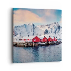 Lærredstryk - Billede på lærred - Nordlig tilbagetrækning - 40x40 cm