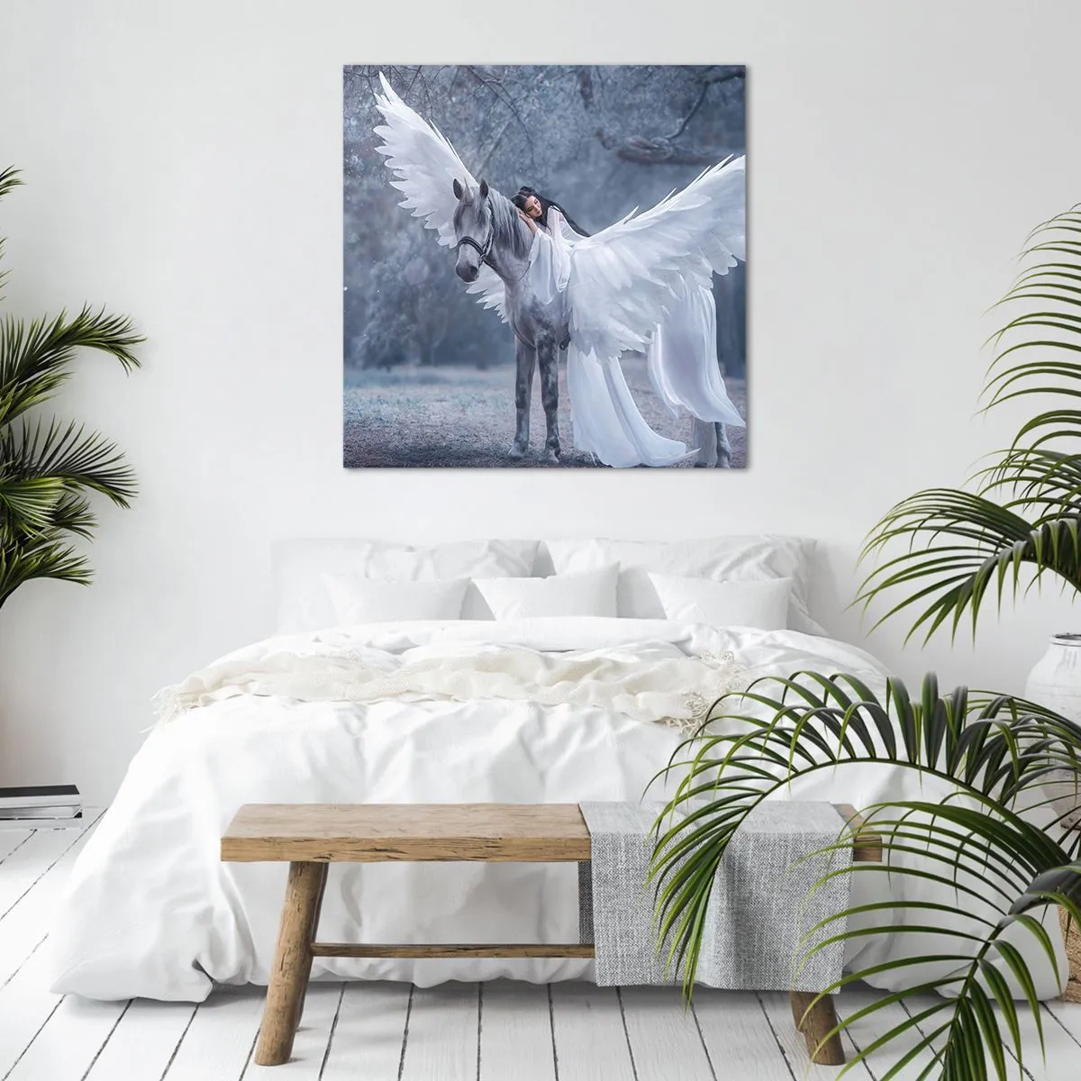 Lærredstryk - Billede på lærred - Inspireret øjeblik - 60x60 cm