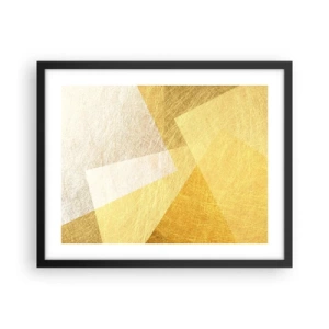 Plakat i sort ramme - Geometriens vejr - 50x40 cm