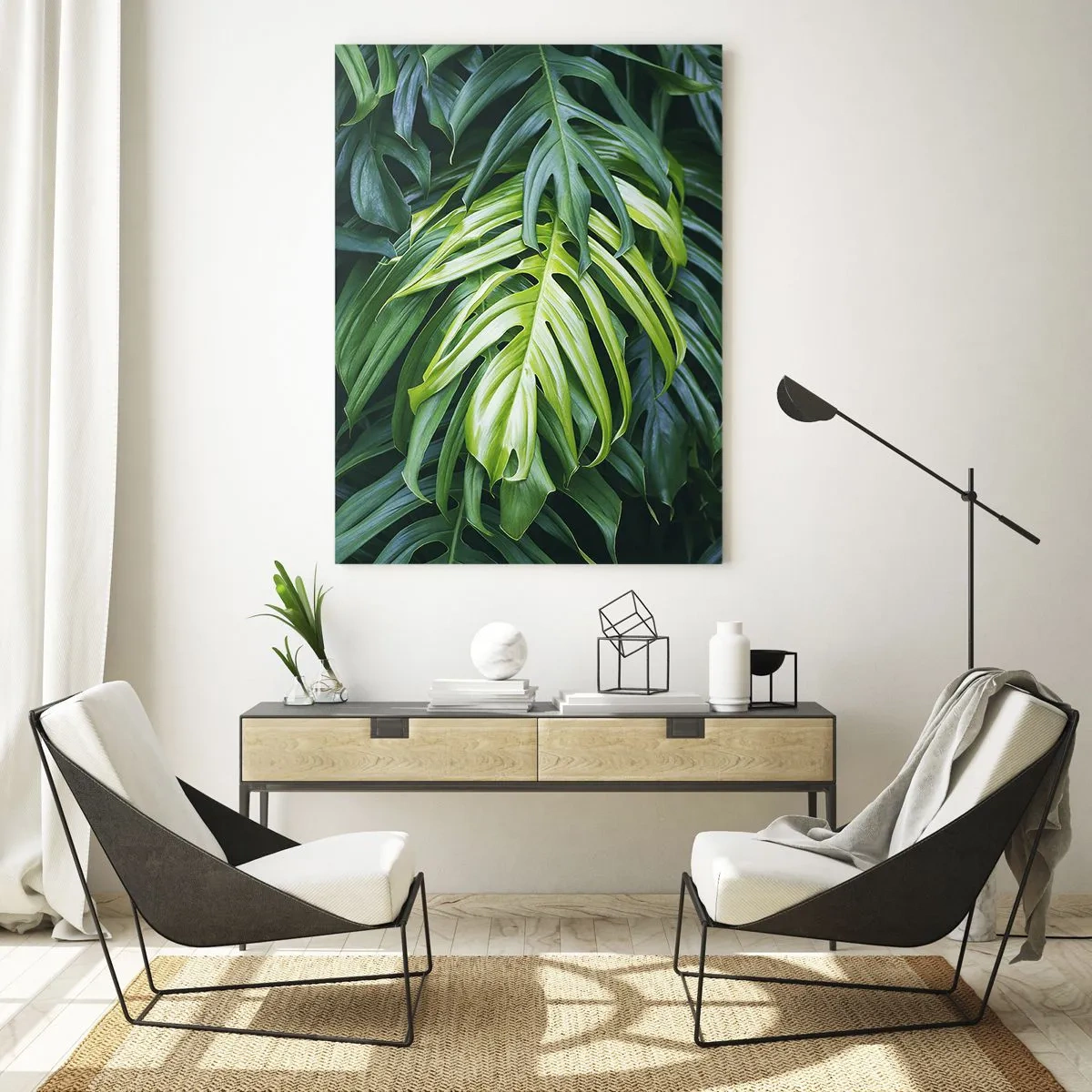 Billede på glas - Fordyb dig i friskhed - 50x70 cm