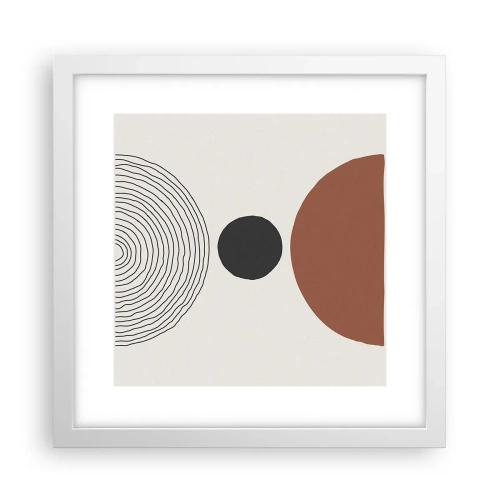 Plakat i hvid ramme - I rampelyset - 30x30 cm