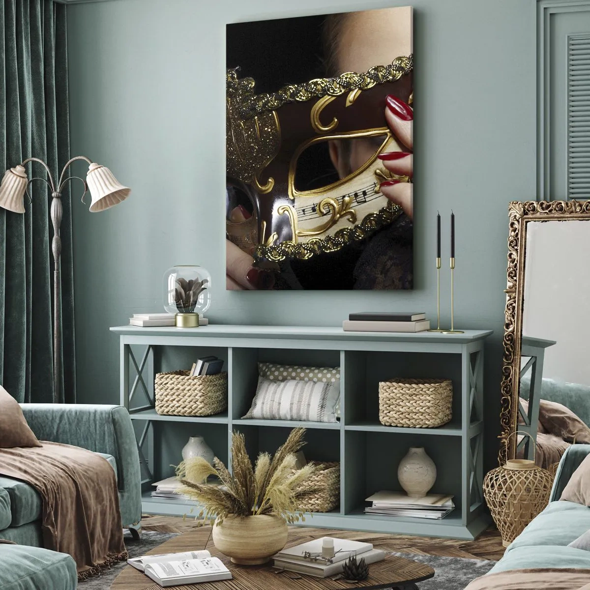 Lærredstryk - Billede på lærred - Min verden er barok - 50x70 cm