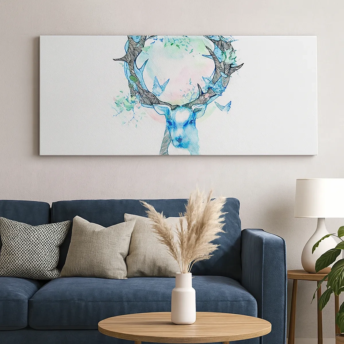 Lærredstryk - Billede på lærred - Naturens styrke og følsomhed - 30x30 cm