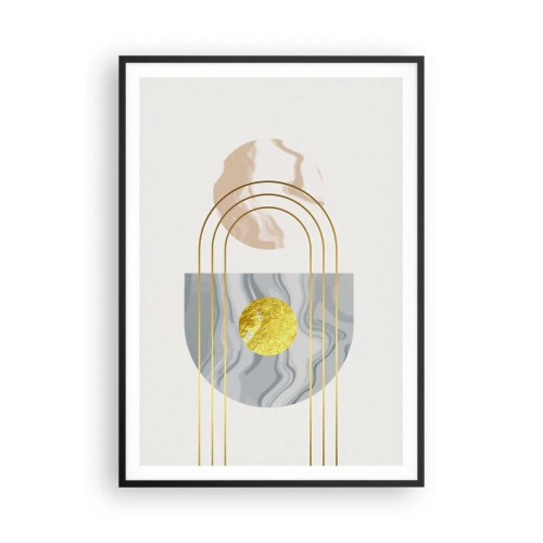 Plakat i sort ramme - Lysstyrke og udstråling - 70x100 cm