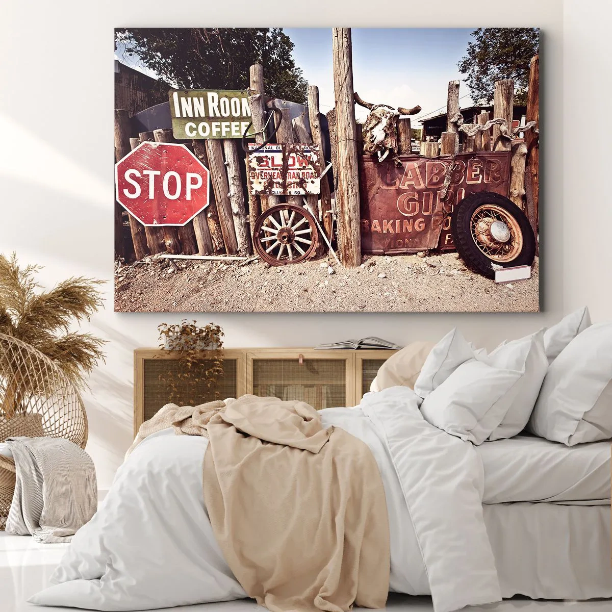 Lærredstryk - Billede på lærred - Og tiden er stoppet - 100x70 cm