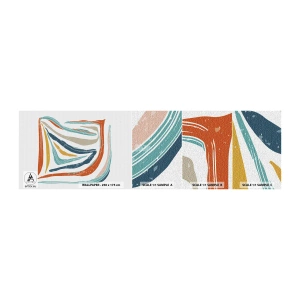 Fototapet Prøve Standard Eco - Venligt smilende abstraktion - Boho, Stykke, Moderne - 100x30 cm